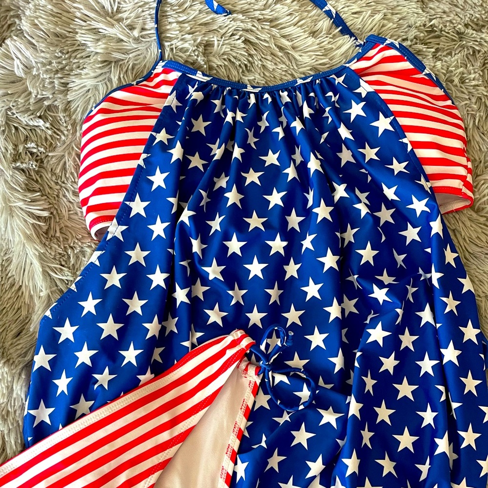 USA Bathing Suit *different sized top and bottom*